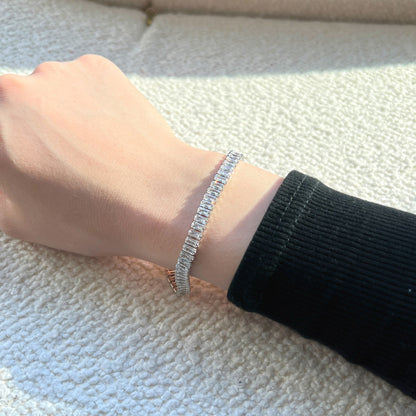 [LORA]Exquisite Emerald Cut Daily Bracelet