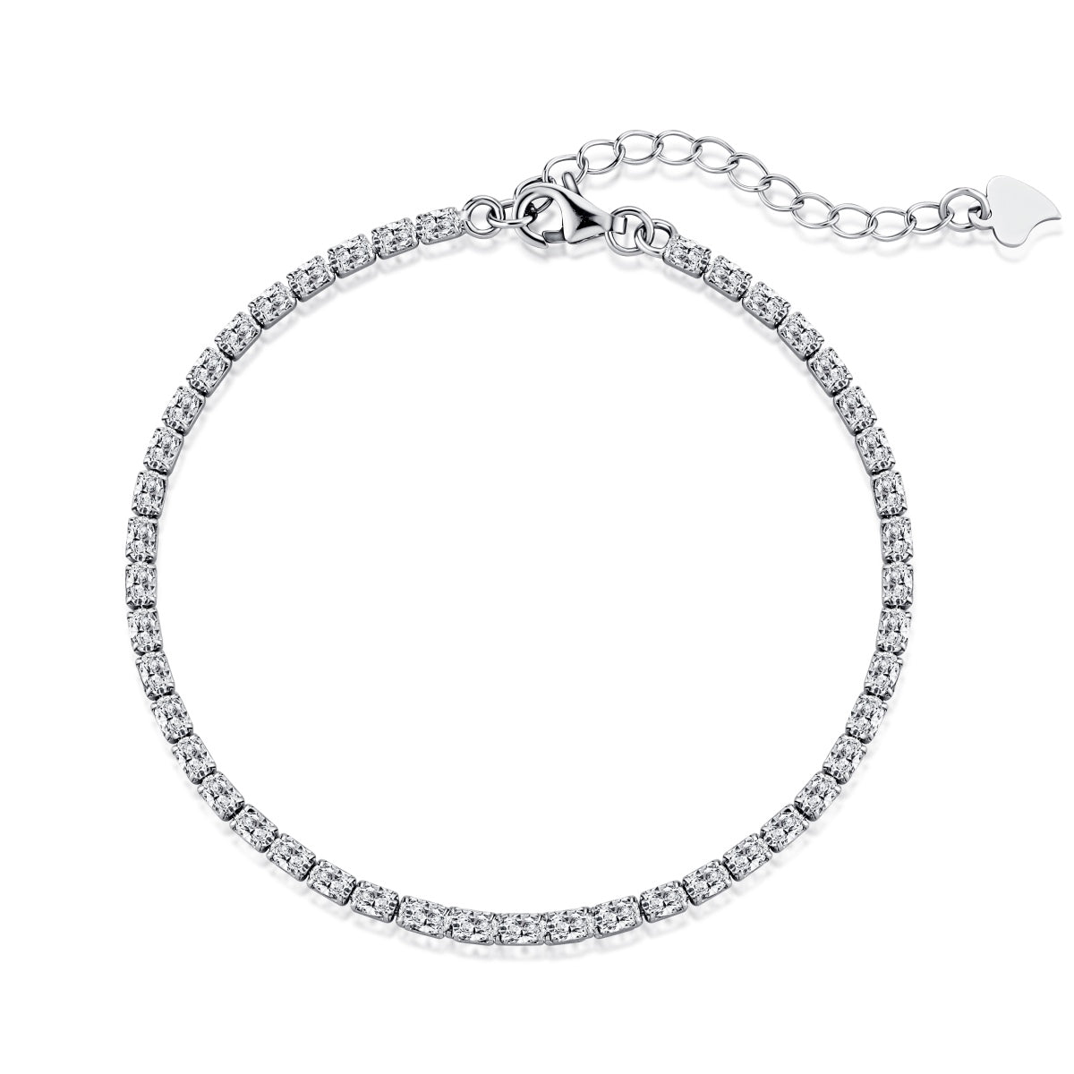 [LORA]Elegant Emerald Cut Daily Bracelet