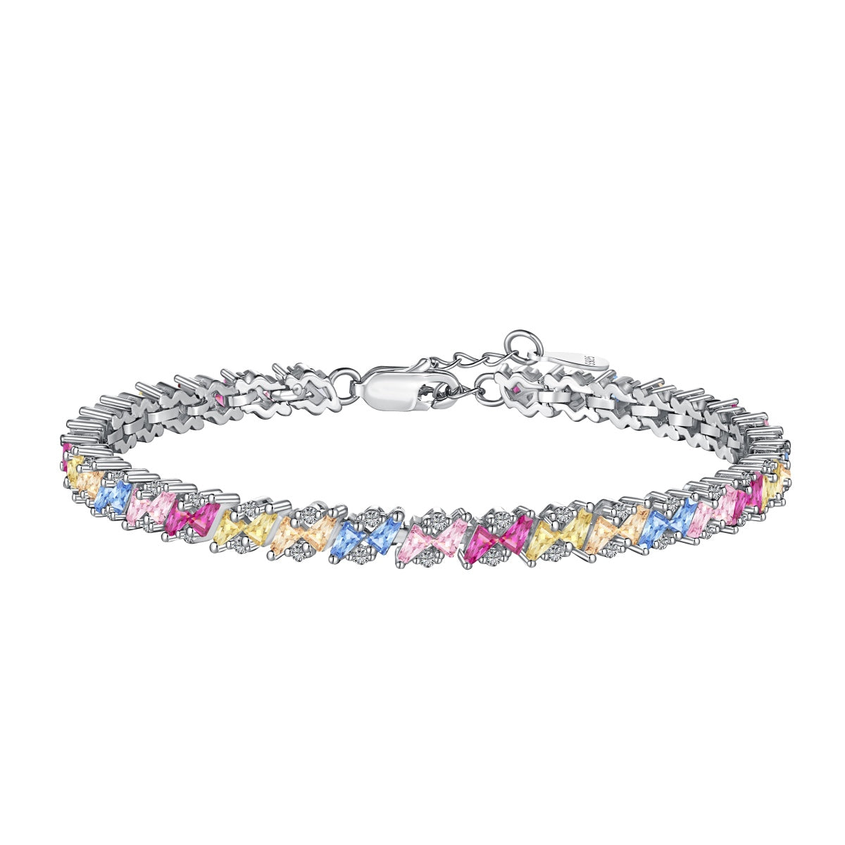 [LORA]Ornate Sparkling Multi Cut Party Bracelet