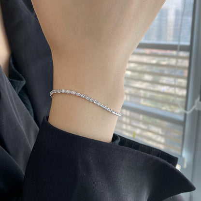 [LORA]Elegant Emerald Cut Daily Bracelet