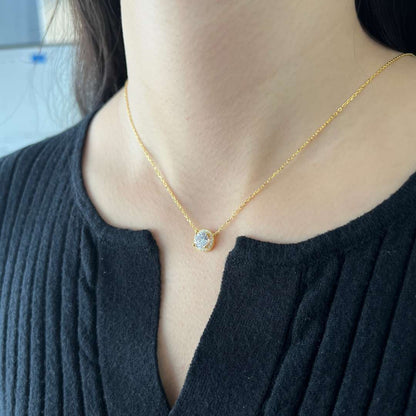 [LORA]Luxurious Round Cut Necklace