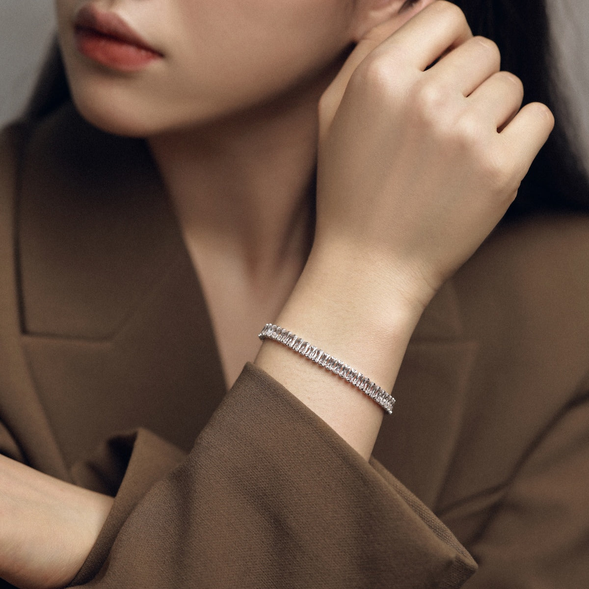 [LORA]Exquisite Emerald Cut Daily Bracelet