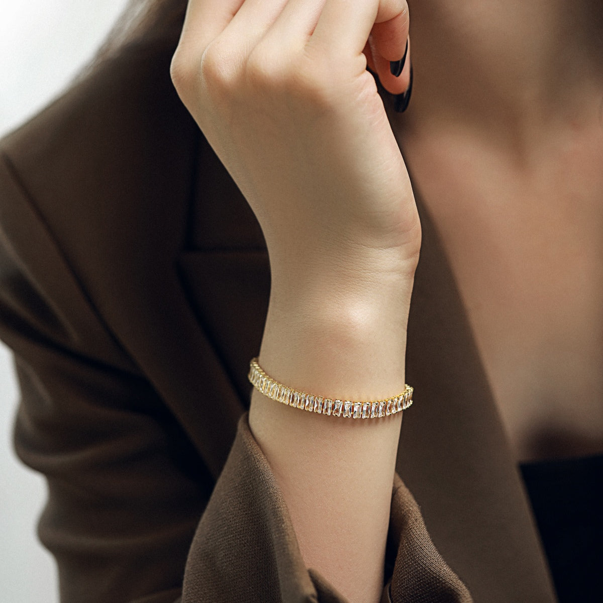 [LORA]Exquisite Emerald Cut Daily Bracelet