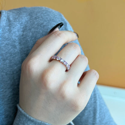 [LORA]Eternity Round Cut Tennis Ring