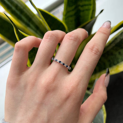 [LORA]Exquisite Colorful Round Cut Tennis Ring