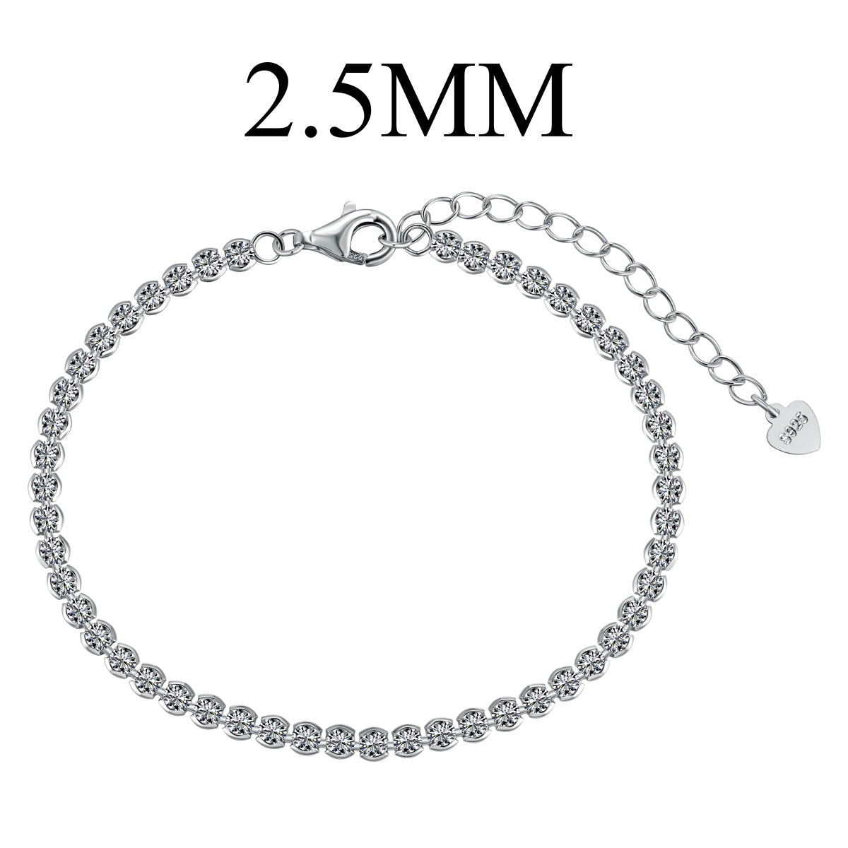 [LORA]Dazzling Sparkling Round Cut Daily Bracelet