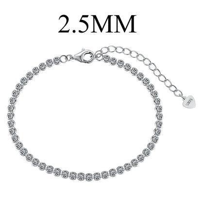 [LORA]Dazzling Sparkling Round Cut Daily Bracelet