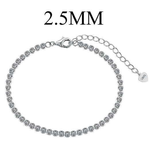 [LORA]Dazzling Sparkling Round Cut Daily Bracelet