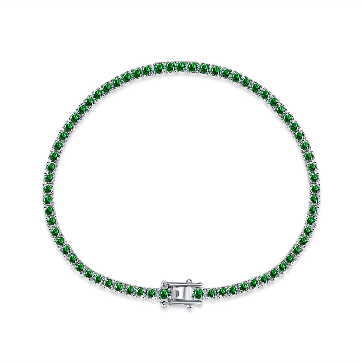 [LORA]Dazzling Colorful Round Cut Daily Bracelet