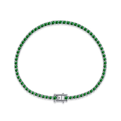 [LORA]Dazzling Colorful Round Cut Daily Bracelet