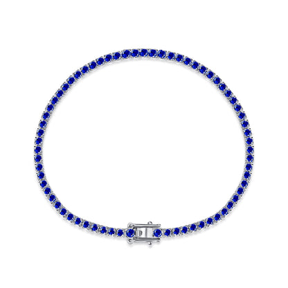 [LORA]Dazzling Colorful Round Cut Daily Bracelet