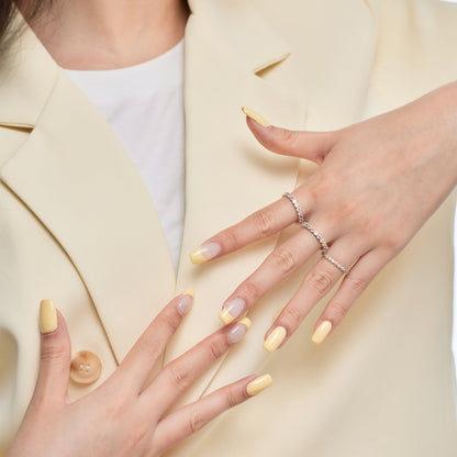 [LORA]Elegant Vivid Round Cut Daily Ring