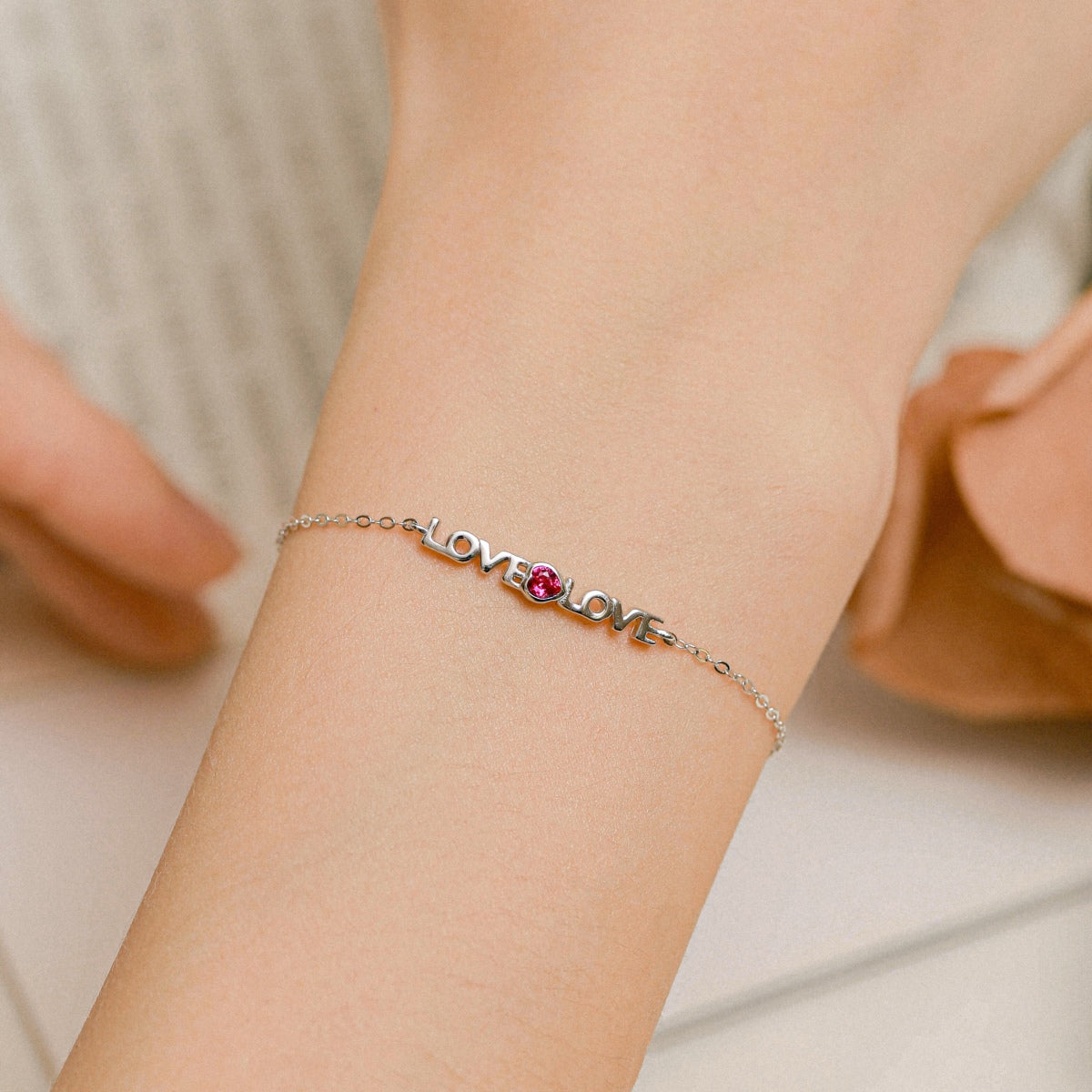 [LORA]Romantic Heart Shape Lover Bracelet