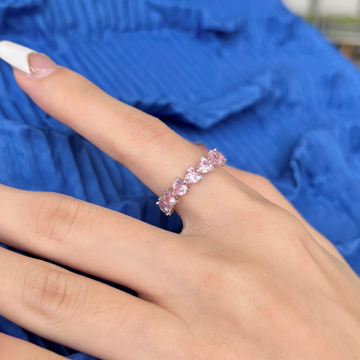 [LORA]0.25 Carat Radiant Romance Heart Cut Lover Ring