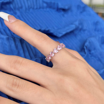 [LORA]0.25 Carat Radiant Romance Heart Cut Lover Ring