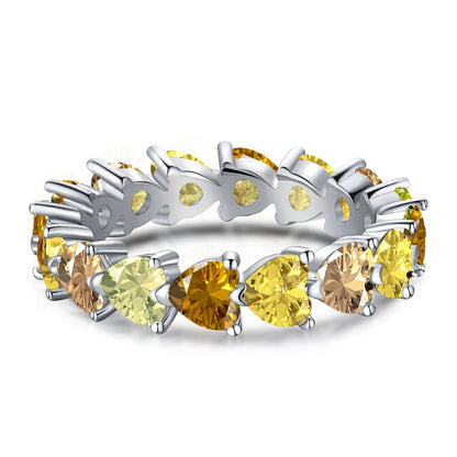 [LORA]0.25 Carat Radiant Romance Heart Cut Lover Ring