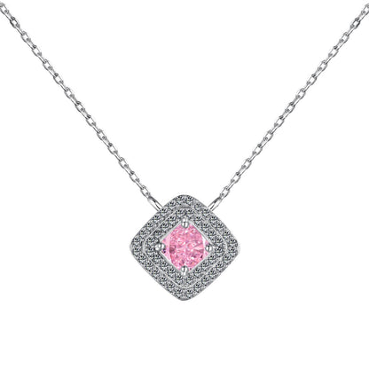 [LORA]Sparkling Asscher Cut Necklace