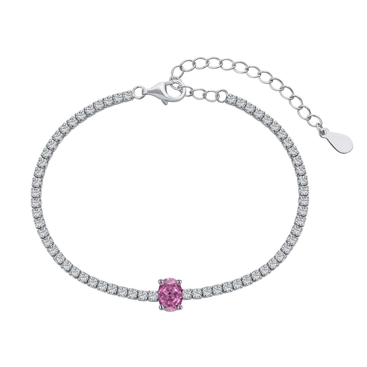 [LORA]0.75 Carat Exquisite Oval Cut Daily Bracelet