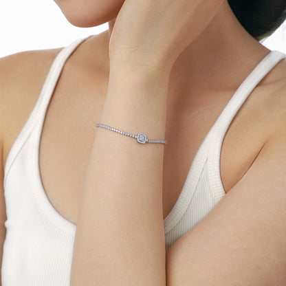 [LORA]Luxurious Dazzling Square Shape Banquet Bracelet