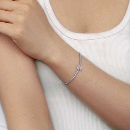 [LORA]Luxurious Dazzling Square Shape Banquet Bracelet