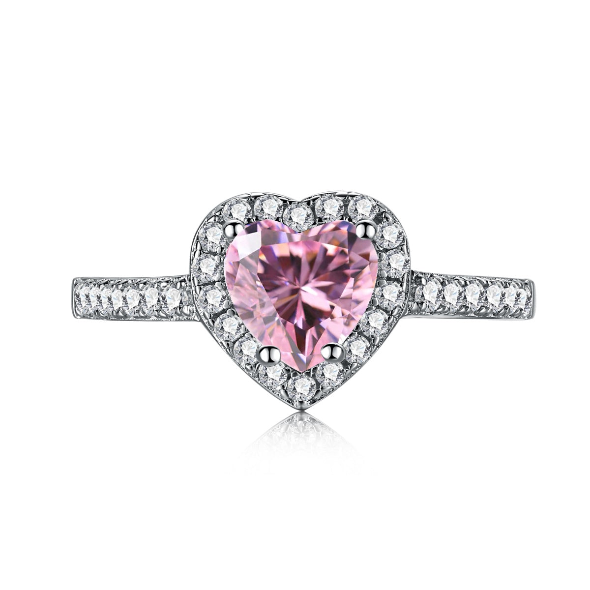 [LORA]Eternity Splashy Romantic Heart Shape Lover Ring