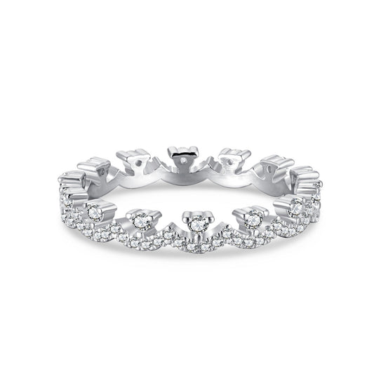 [LORA]Elegant Resplendent Round Shape Party Ring