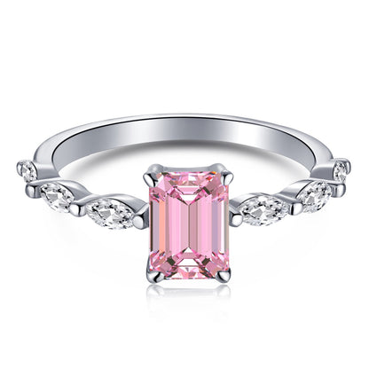 [LORA]1.0 Carat Dainty Resplendent Radiant Cut Daily Ring