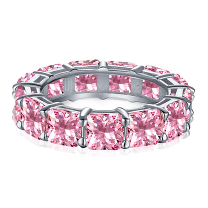 [LORA]Elegant Princess Cut Tennis Ring
