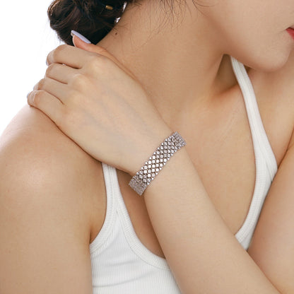 [LORA]Ornate Elegant Round Cut Party Bracelet