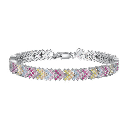 [LORA]Ornate Sparkling Round Cut Party Bracelet