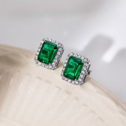 [LORA]Luxurious Dainty Emerald Cut Banquet Earrings