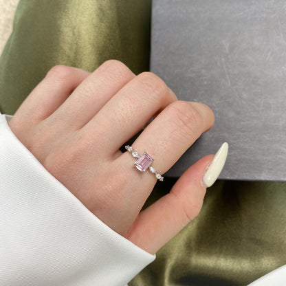 [LORA]1.0 Carat Dainty Resplendent Radiant Cut Daily Ring