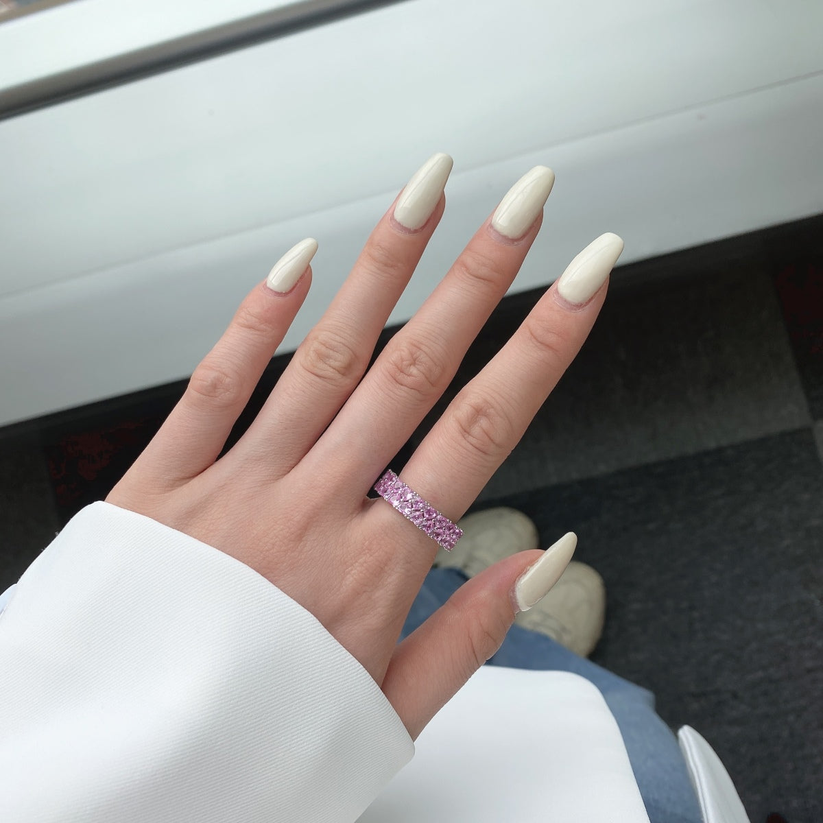 [LORA]Sparkling Full Heart Ring