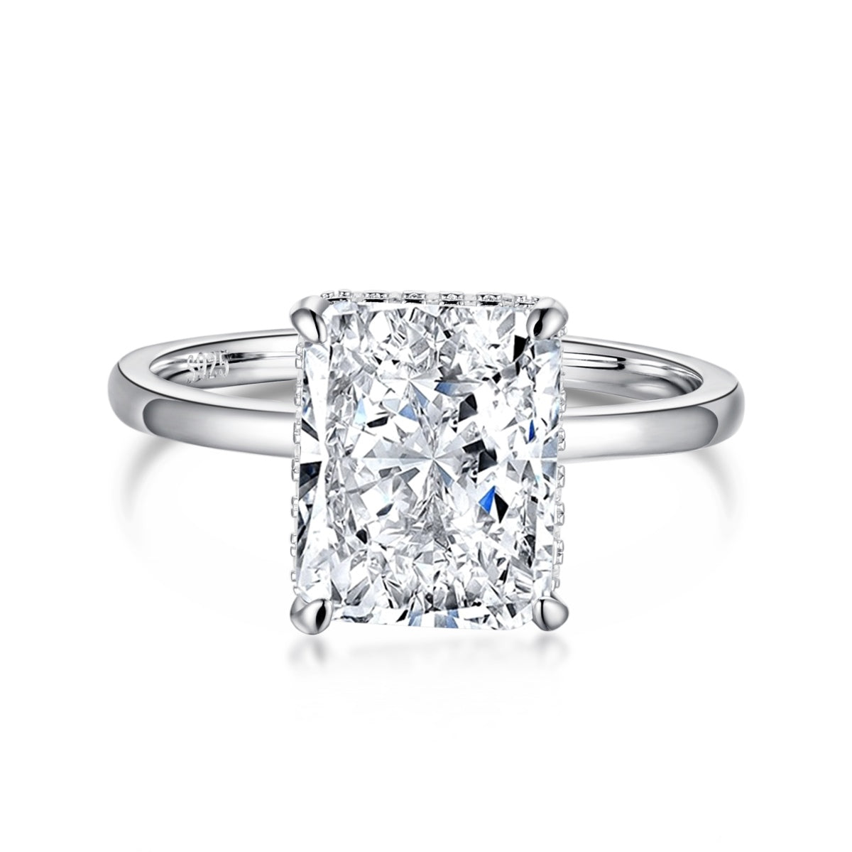 [LORA]4.0 Carat Ornate Enchanting Radiand Cut Banquet Ring