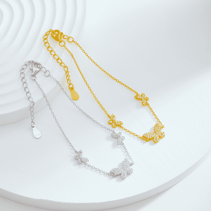 [LORA]Delicate Butterfly Pendant Bracelet