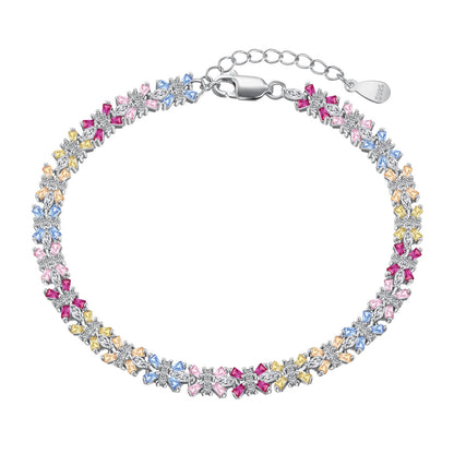 [LORA]Radiant Colorful Emerald Cut Party Bracelet