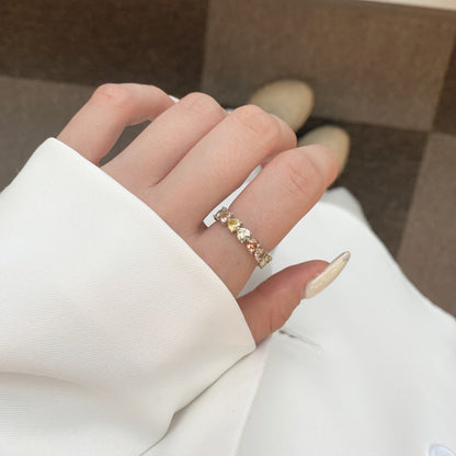 [LORA]0.25 Carat Radiant Romance Heart Cut Lover Ring