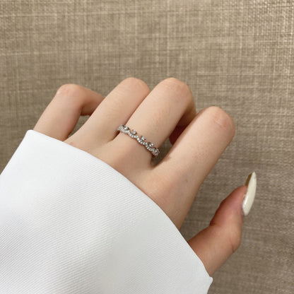 [LORA]Elegant Resplendent Round Shape Party Ring