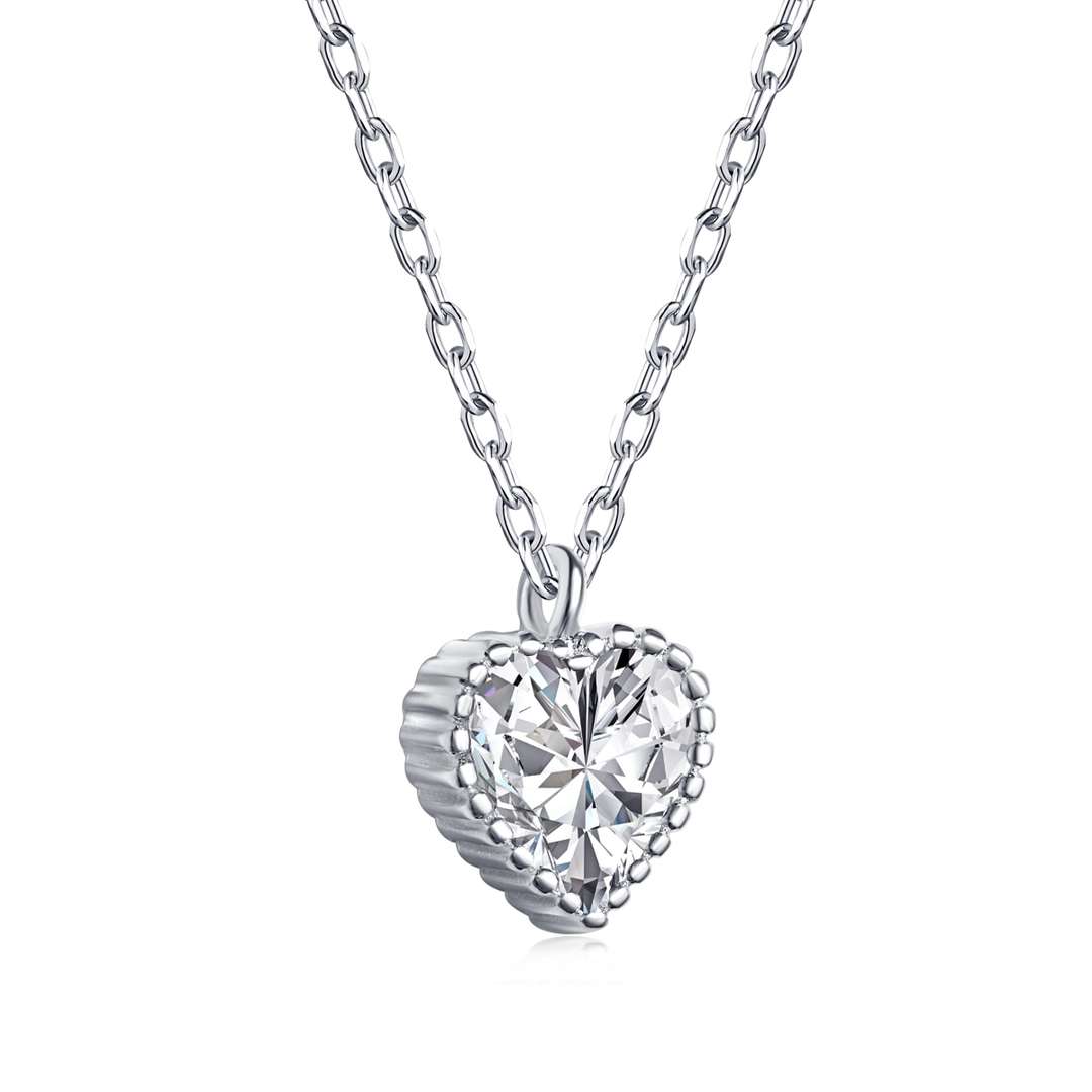 [LORA]Ornate Heart Shape Necklace