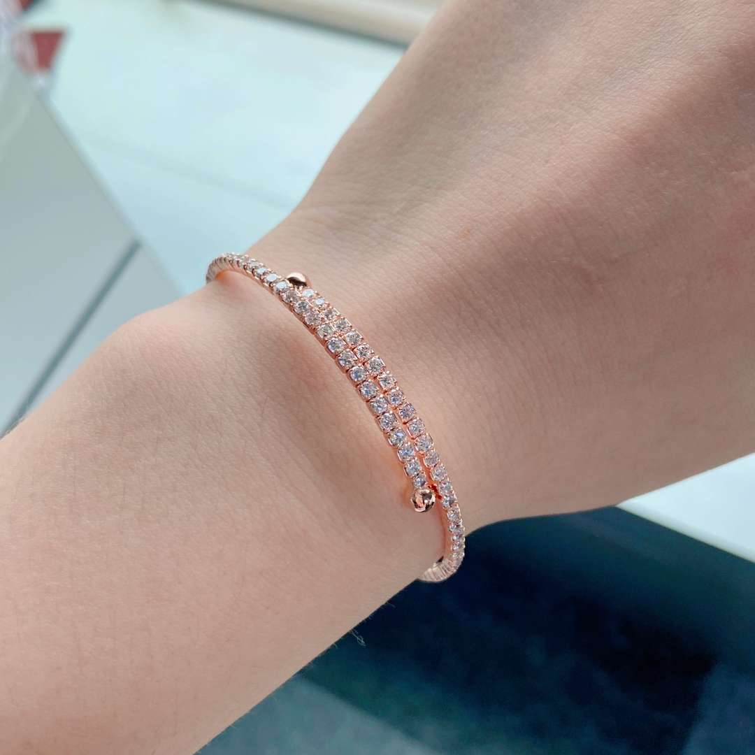 [LORA]Row of Diamonds Round Fashion Bracelet