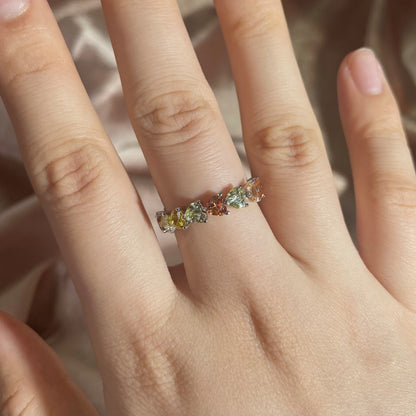 [LORA]0.25 Carat Radiant Romance Heart Cut Lover Ring