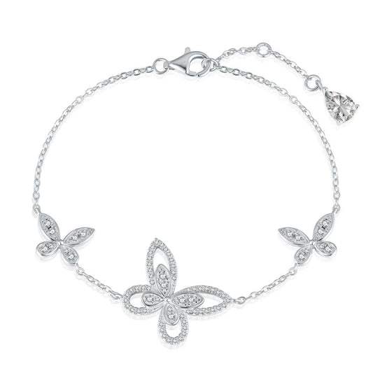 [LORA]Delicate Butterfly Pendant Bracelet