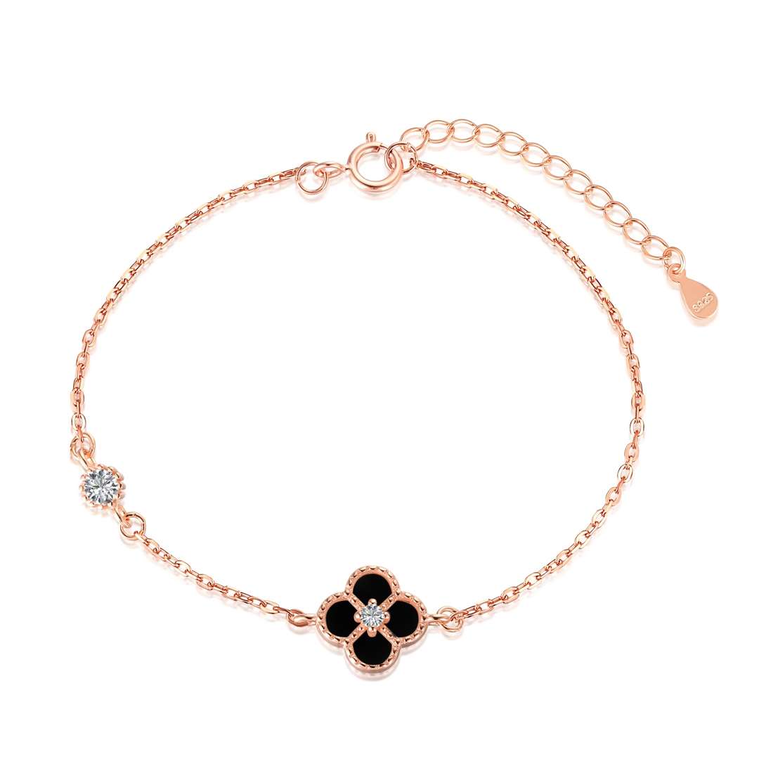[LORA]Delicate Four Leaf Clover Bracelet