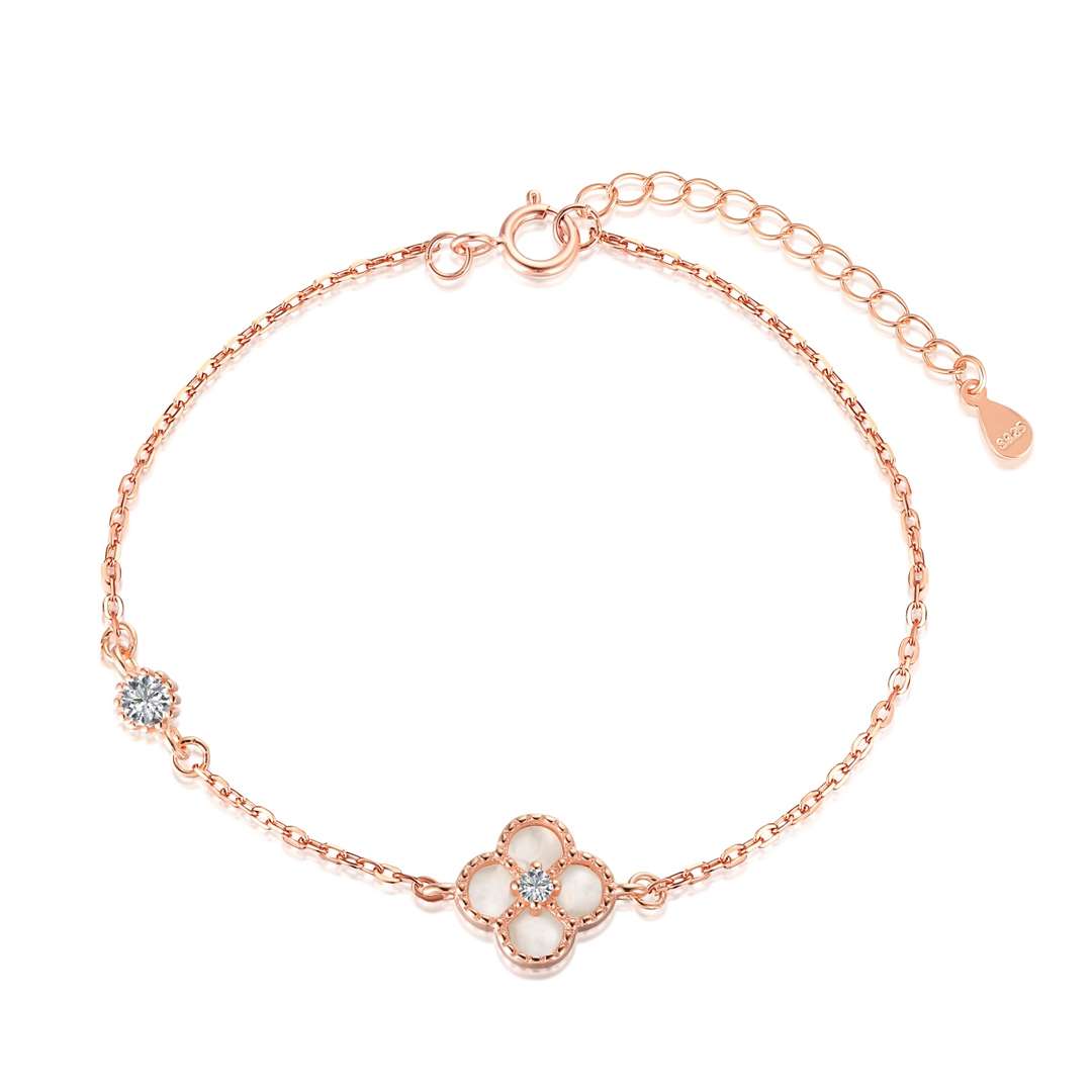 [LORA]Delicate Four Leaf Clover Bracelet