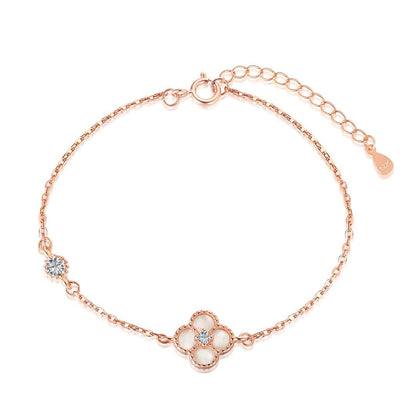 [LORA]Delicate Four Leaf Clover Bracelet