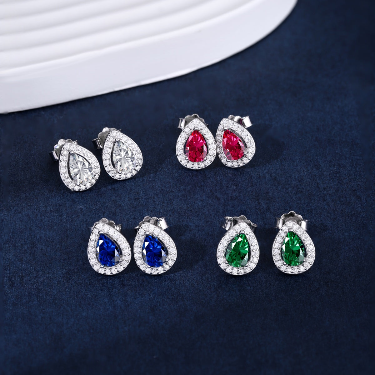 [LORA]Luxurious Water Drop Shape Earrings