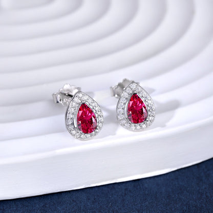 [LORA]Luxurious Water Drop Shape Earrings
