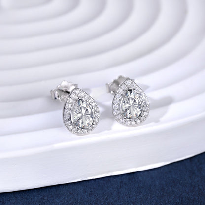 [LORA]Luxurious Water Drop Shape Earrings