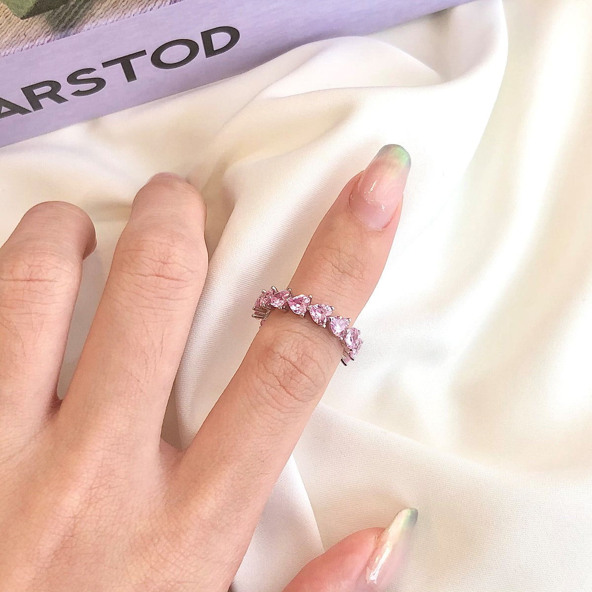 [LORA]0.25 Carat Radiant Romance Heart Cut Lover Ring
