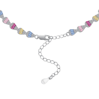 [LORA]Radiant Colorful Rainbow Necklace